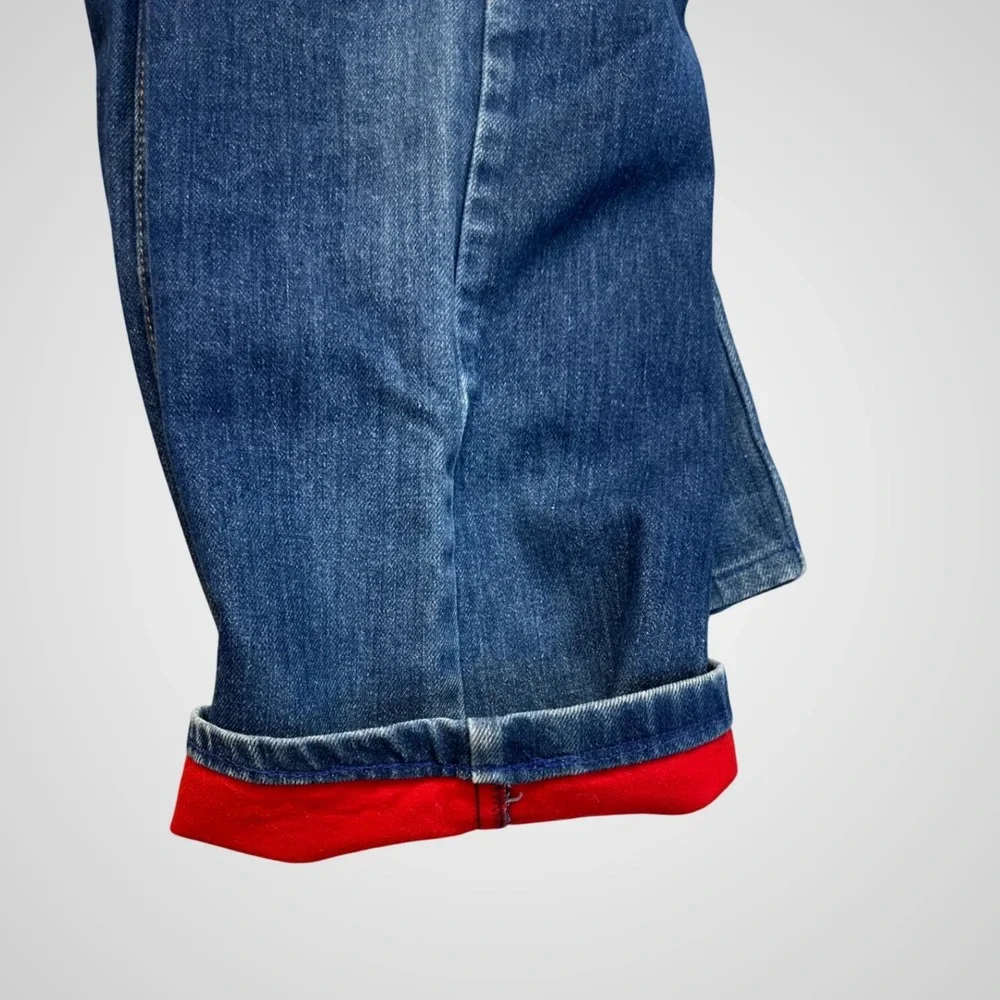 Levi's 2517 Jeans Men 38x34 Blue Excellent Vintage 1986 Flannel Lined Orange Tab